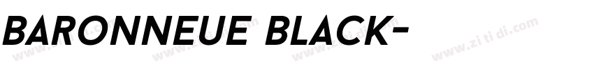 BaronNeue Black字体转换